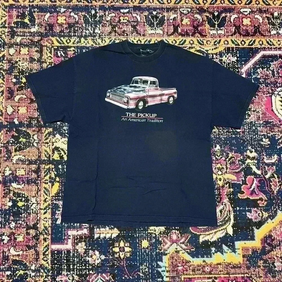 The Pickup An American Tradition Shirt Mens 2XL Blue Short Sleeves Truck Tee - Picture 1 of 1